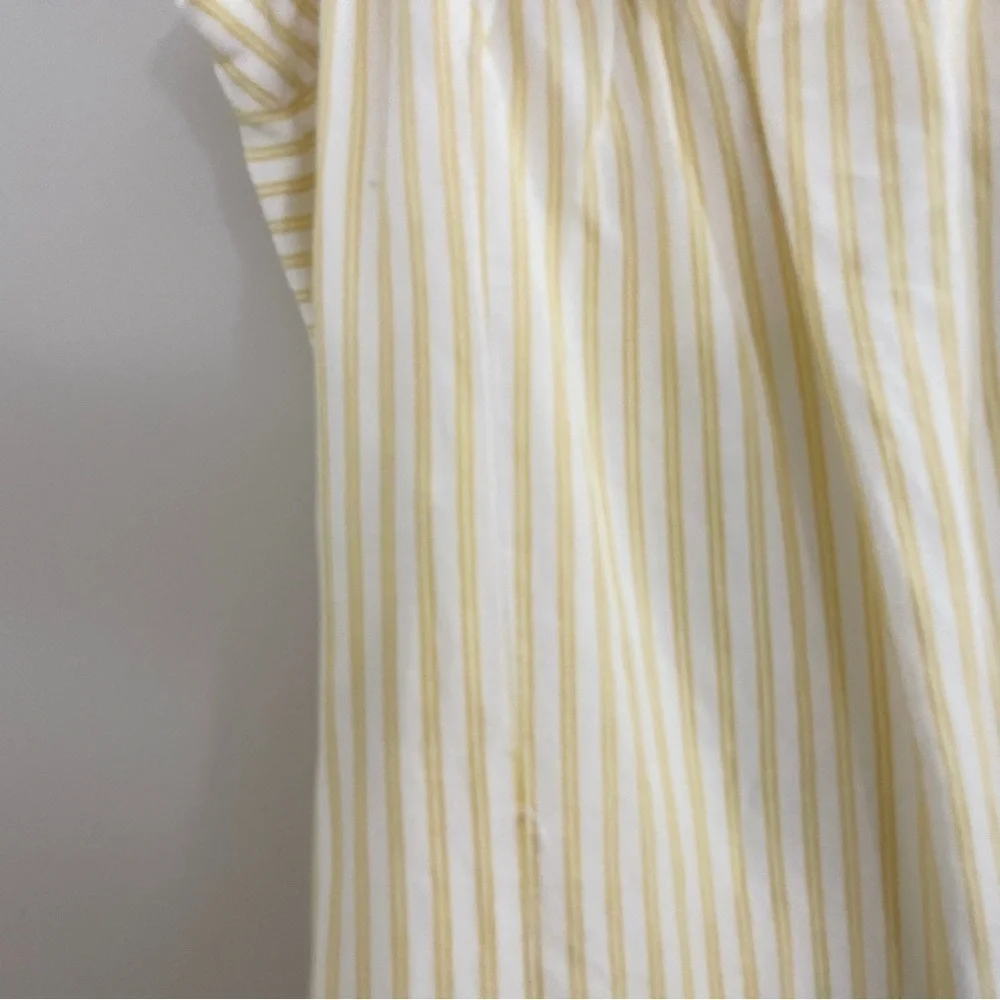Anthropologie Maeve Off the Shoulder Top Yellow Festival Puff Sleeves Coastal